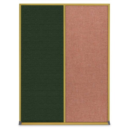 United Visual Products Single Door Radius Corkboard, 24"X36", S UV8001-SATIN-PEARL